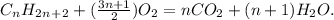 C_nH_2_n_+_2 + (\frac{3n+1}{2})O_2 = nCO_2 + (n+1)H_2O.