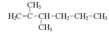 Составьте структурную форму вещества 2,3 - диметилгексен - 1