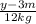 \frac{y-3m}{12kg}