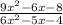 \frac{9 {x}^{2} - 6x - 8}{6 {x}^{2} - 5x - 4}