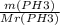 \frac{m(PH3)}{Mr(PH3)}