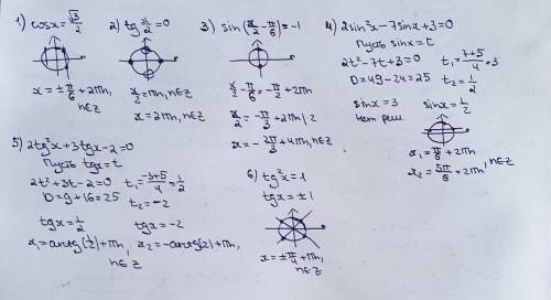 Тригонометрические уравнения.