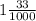 1\frac{33}{1000}