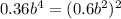 0.36b^4=(0.6b^2)^2