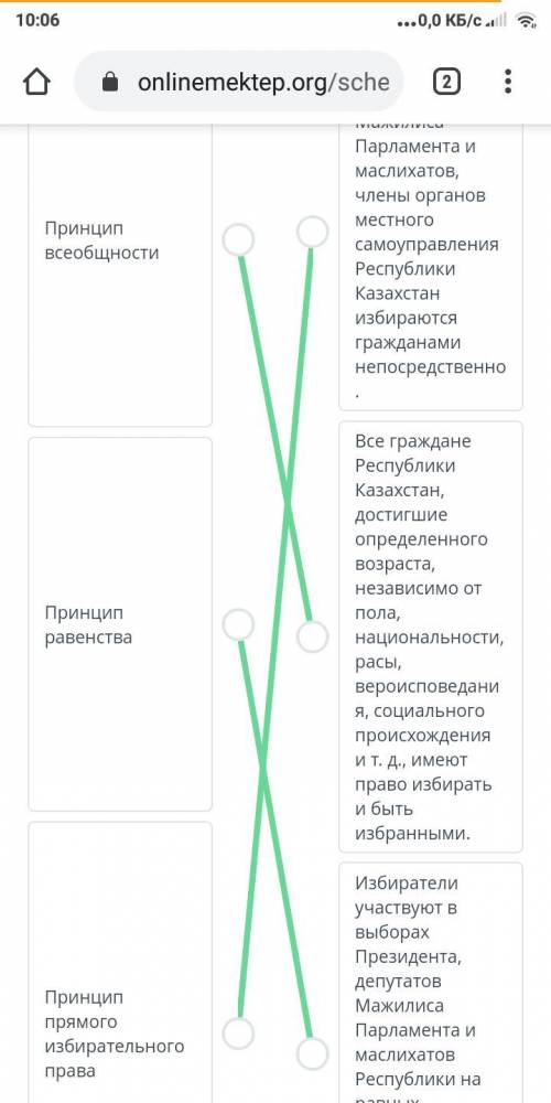 Определи принципы избирательного права.​