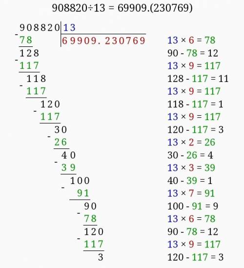 ДОМАШНЕЕ ЗАДАНИЕ11 Вычисли с проверкой.столбиком 908 820 : 13247230:41​