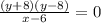 \frac{(y + 8)(y - 8)}{x - 6} = 0