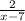 \frac{2}{x-7}