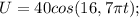 U=40cos(16,7\pi t);