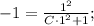 -1=\frac{1^{2}}{C \cdot 1^{2}+1};