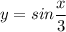 y = sin\dfrac{x}{3}