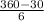 \frac{360-30}{6}