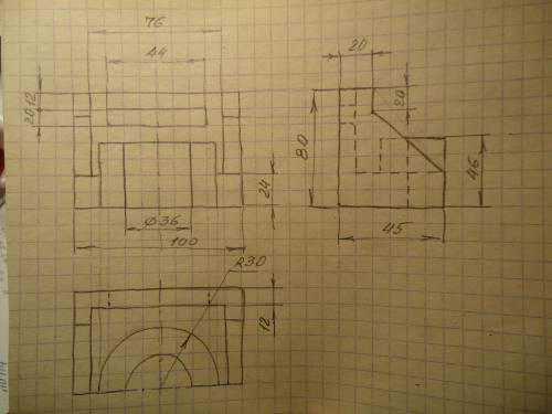 Черчение! ЧЕРЧЕНИЕ! ЧЕРЧЕНИЕ Найти вид сверху, вид спереди и вид слева