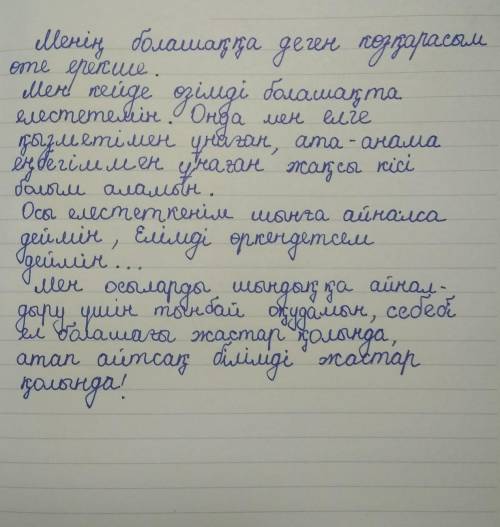 Мен болашақта елімнің өркендеуіне қандай үлес қосқым келеді 50 сөз көлемінде эссе ​