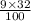 \frac{9 \times 32}{100}