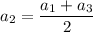 a_2=\dfrac{a_1+a_3}{2}