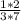 \frac{1*2}{3*7}