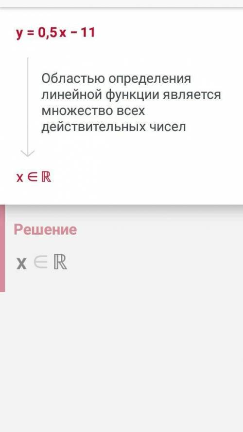 А)область определения функции заданной формулой 1)y=0,5 х - 11 ; 2)у=х+1/х-6​ ​