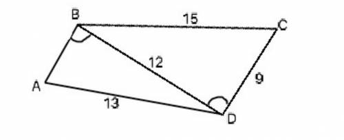 четырехугольнике ABCD BC=15см, CD=9см, AD=13см, BD=12см, Найдите AB. ​