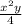 \frac{x^{2}y}{4}