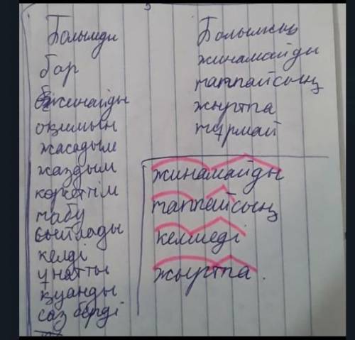 3 - тапсырма.Мәтінді тыңда, оқы, Мәтіннен болымды және болымсыз етістіктерді тап,қою қаріппен жазылғ