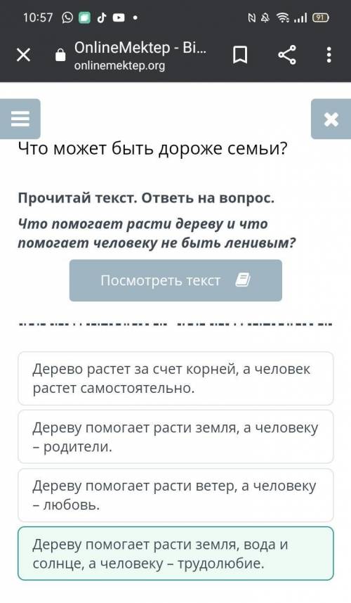 Ет быть дороже Что может быть дороже семьи?Прочитай текст. ответы на вопрос.Что расти дереву и что ч