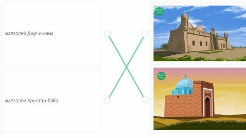 Памятники истории вокруг насУрок 1Соедини мавзолей с подходящимикартинами.​