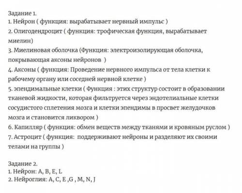 Исследуйте срезы нервной ткани, используя различные изображения нервной ткани. Изучите описательную