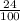 \frac{24}{100}