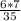 \frac{6 * 7}{35}