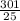 \frac{301}{25}