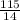 \frac{115}{14}