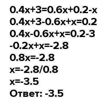 Решите графически уравнение x^2=-0,4х+3