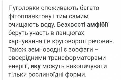 Яке значення мають амфібії в природі та житті людини​