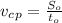 v_c_p = \frac{S_o}{t_o}