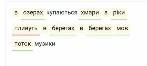 В озерах купаються хмари а ріки пливуть в берегах в берегах мов поток музики синтаксичний розбір​