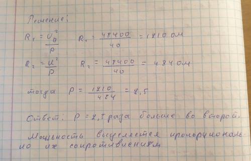 ОЧЕНЬ на одной электрической лампочке написано 40вт, 220в, а на другой 100вт,110в. у Како лампочки б