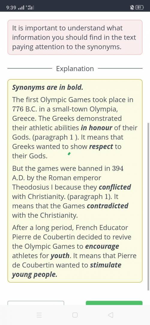 Faster, higher, stronger. Read the text and click the correct answer.Why did Greeks hold the games?