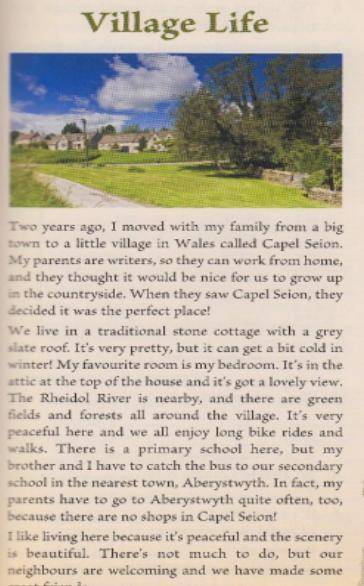 1. Fiona has been living in Capel Seion for more than one year. 2. Fiona’s parents moved to Capel S