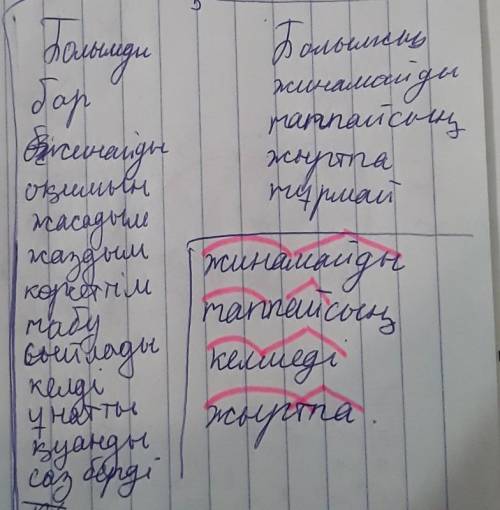 116-бет,3-Мәтінді оқы.Мәтіннен болымды және болымсыз етістіктерді тап.Қою әріппен жазылған етістікте