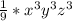 \frac{1}{9} * x^{3} y^{3} z^{3}