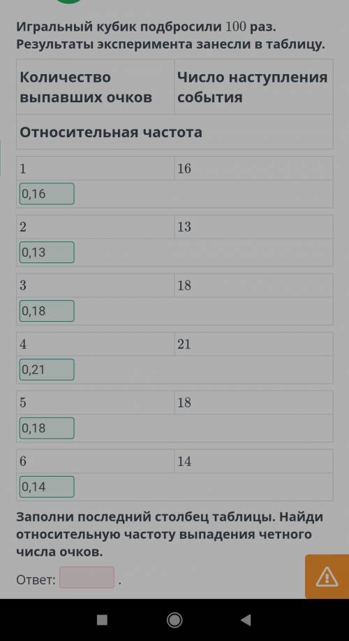 Online Mektep - BilimLand 2Абсолютная частота и относительная частота. Таблица частот. Урок 2Игральн