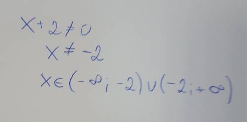 Найдите область определения функций, заданной формулой = X/ (х + 2)о(-ю: +x)О (-ю; -2) - (-2; +0)о(-