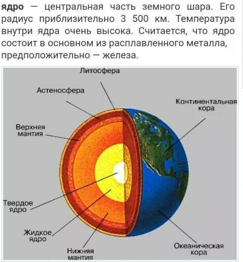 В центре Земли располагается- а) ядро б) мантия в) земная кора г) мантия ядро​