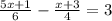 \frac{5x + 1}{6} - \frac{x + 3}{4} = 3