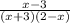 \frac{x-3}{(x+3)(2-x)}