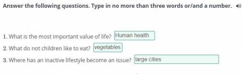 Answer the following questions. Type in no more than three words or/and a number. 1. What is the mos