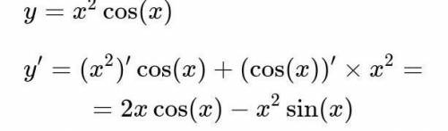 X^2*cos(x) найти производную