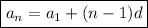 \boxed{{a_n}={a_1}+(n-1)d}