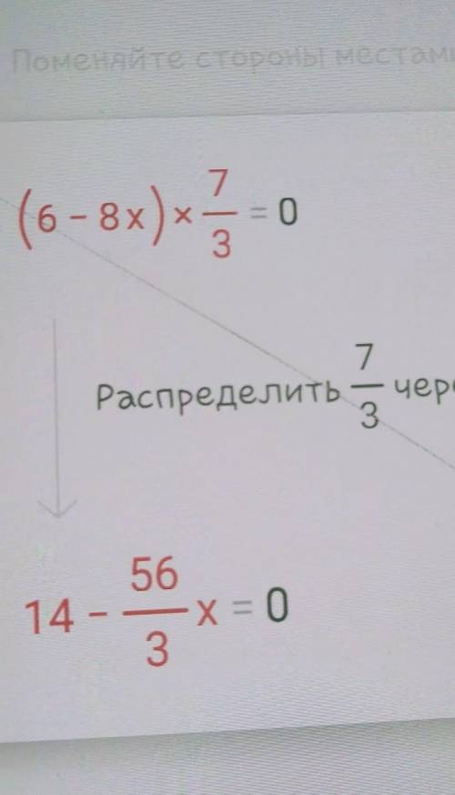 Найдите область определения функции f (x)=( 6 -8x)* 7/3